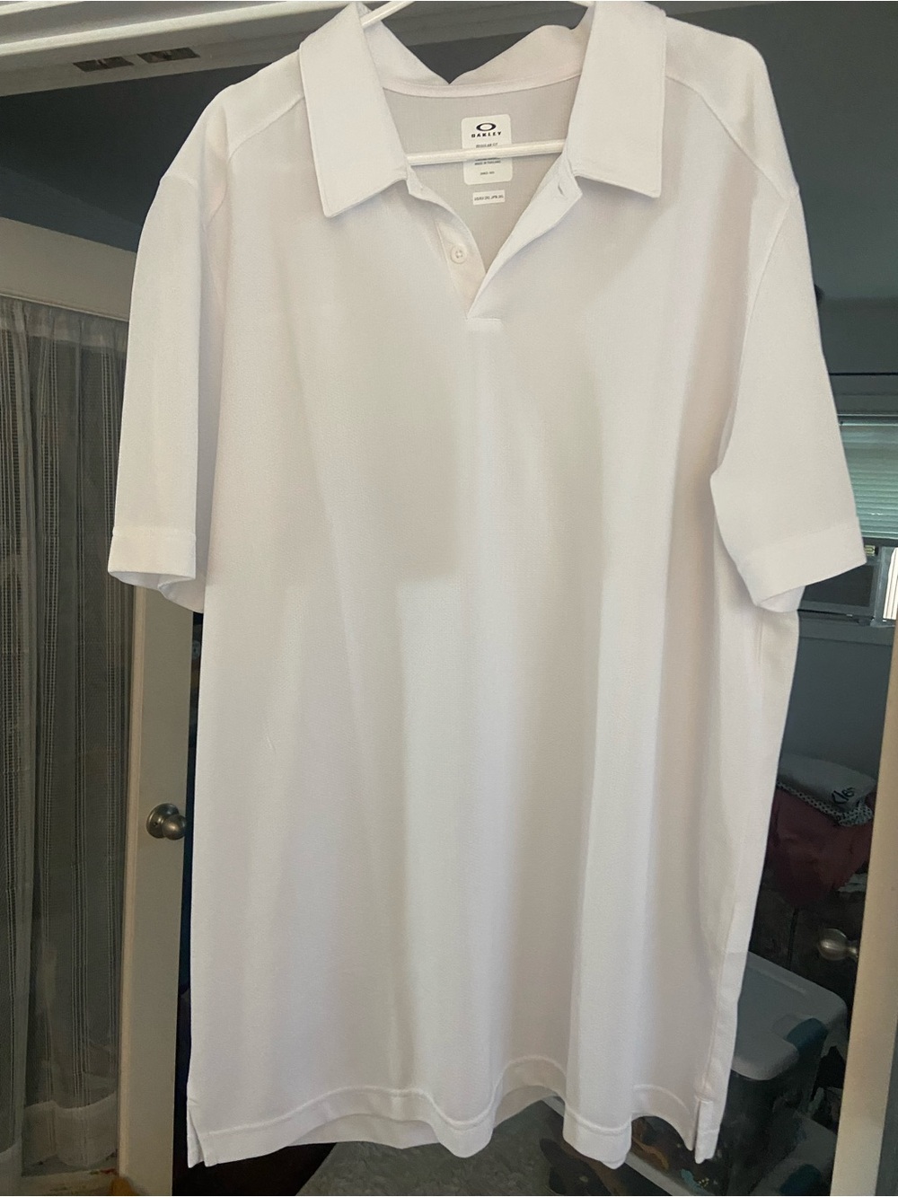 Oakley White Men's Polo Shirt - Classic Performance